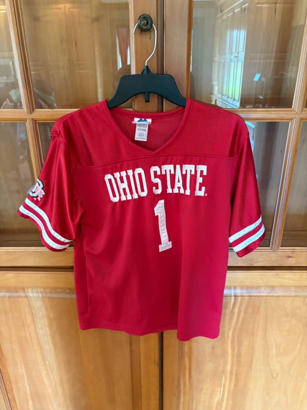 Ohio State Red Kids Jersey Tee - Number 1